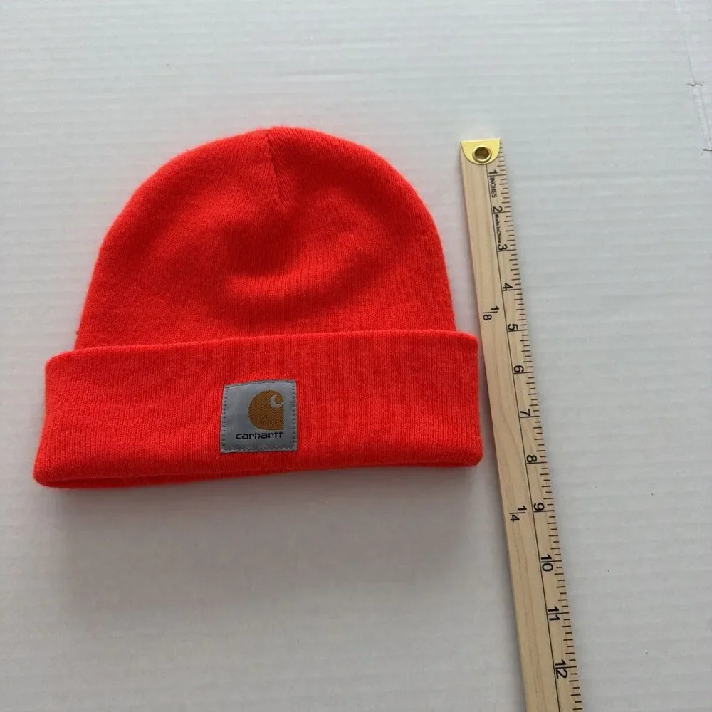 Carhartt Unisex Safety Orange Cuffed Beanie Hat One Size gorpcore workwear